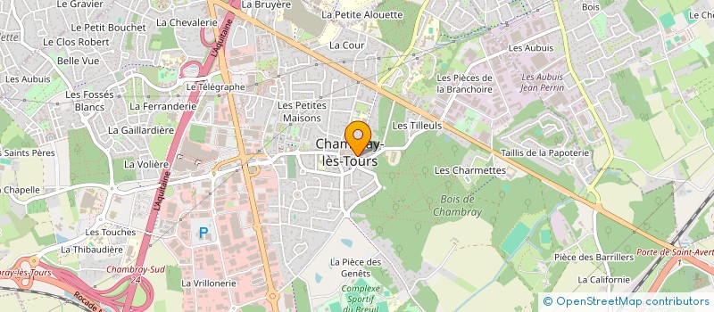 localisation de l'entreprise LE CLOS DE LA FORET  CHAMBRAY-LES-TOURS