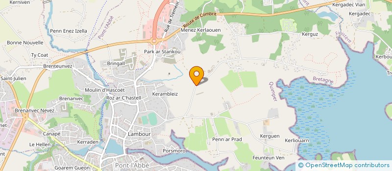 localisation de l'entreprise LE CLOS DE LA LANDE VALLEE à PONT-L'ABBE