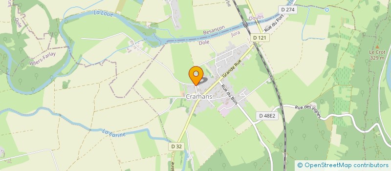 localisation de l'entreprise LE CLOS DE LA LOUVE  CRAMANS