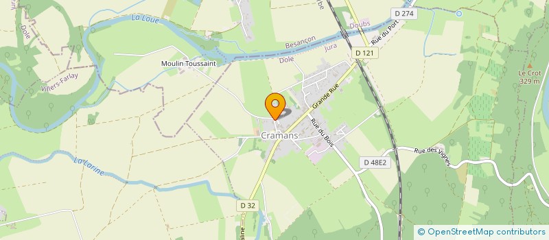 localisation de l'entreprise LE CLOS DE LA LOUVE  CRAMANS