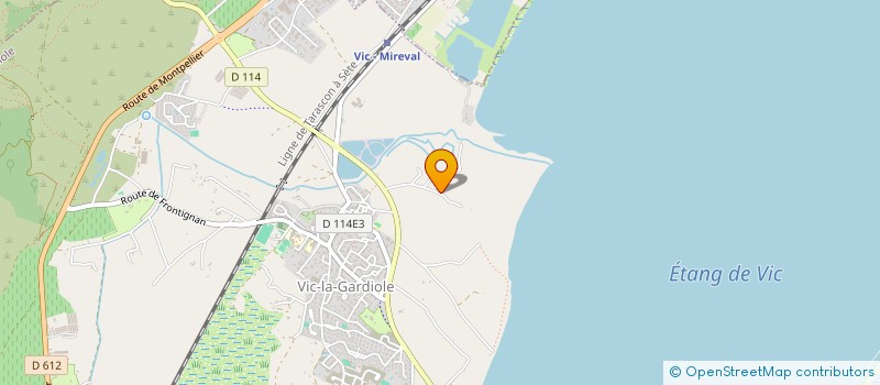 localisation de l'entreprise LE CLOS DE LA MER  VIC-LA-GARDIOLE