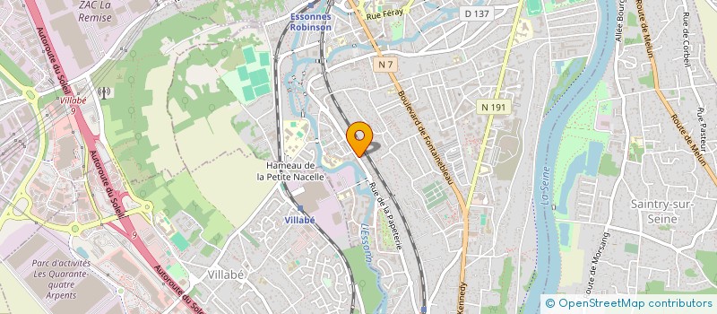 localisation de l'entreprise LE CLOS DE LA PAPETERIE à CORBEIL-ESSONNES