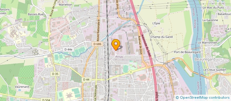 localisation de l'entreprise LE CLOS DE LA PELLERIE à ARNAS