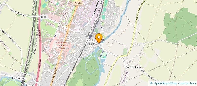 localisation de l'entreprise LE CLOS DE LA RIBAUDIERE  CHASSENEUIL-DU-POITOU