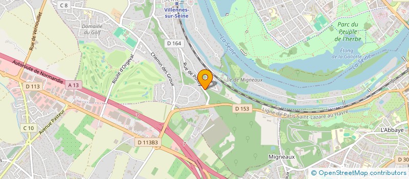 localisation de l'entreprise LE CLOS DE LA ROCHE POSAY  VILLENNES-SUR-SEINE