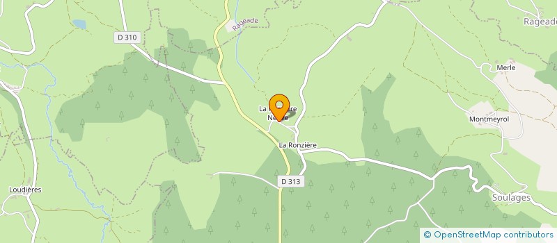 localisation de l'entreprise LE CLOS DE LA RONZIERE à SOULAGES
