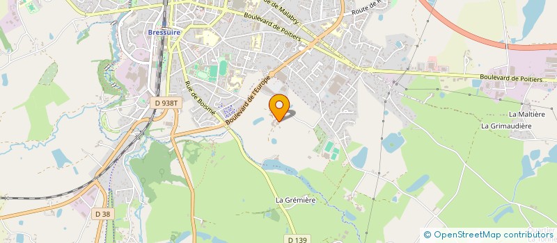 localisation de l'entreprise LE CLOS DE LA SAPINIERE  BRESSUIRE