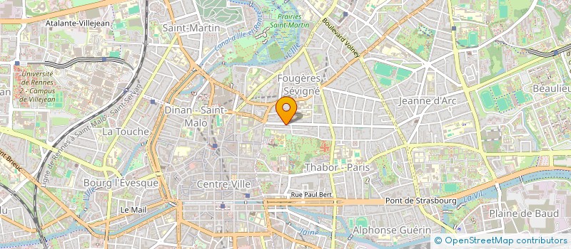 localisation de l'entreprise LE CLOS DE LA VILLE HUE  RENNES