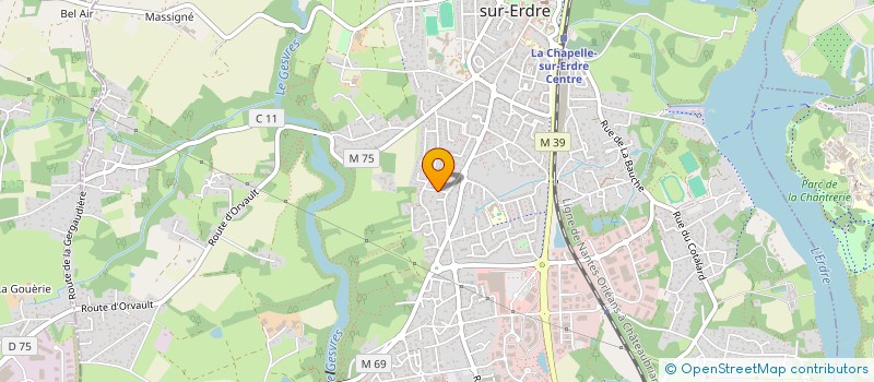 localisation de l'entreprise LE CLOS DE LA VRIERE à LA CHAPELLE-SUR-ERDRE