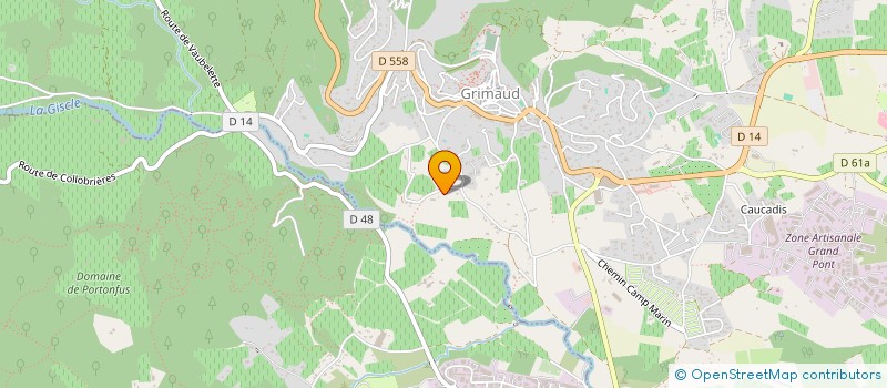 localisation de l'entreprise LE CLOS DE MANSART à GRIMAUD