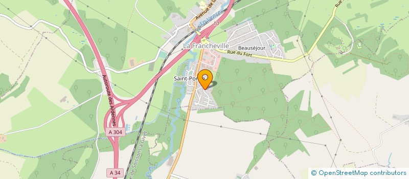 localisation de l'entreprise LE CLOS DE MEZIERES  LA FRANCHEVILLE