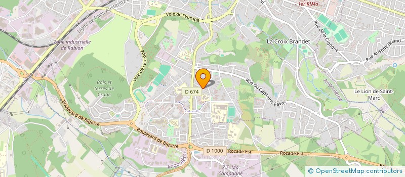 localisation de l'entreprise LE CLOS DE PIERRE LEVEE à ANGOULEME
