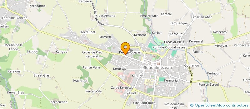 localisation de l'entreprise LE CLOS DE PRAT MEUR  PLOUDALMEZEAU