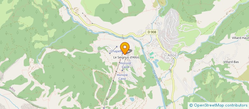 localisation de l'entreprise LE CLOS DE PROVENCE à ALLOS