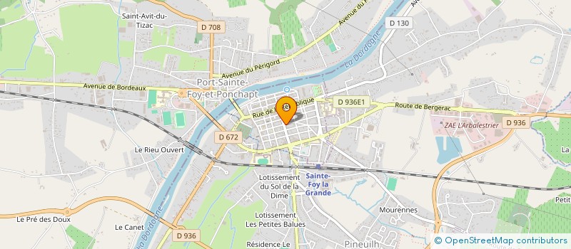 localisation de l'entreprise LE CLOS DE REMAR  SAINTE-FOY-LA-GRANDE