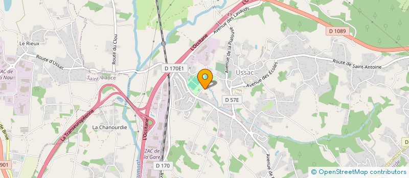 localisation de l'entreprise LE CLOS DE ROSE  USSAC