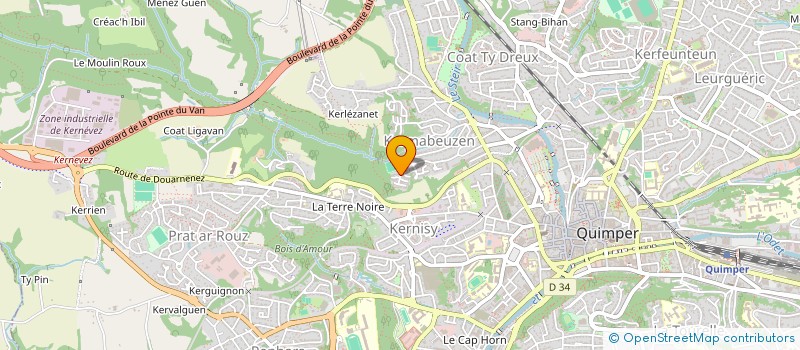 localisation de l'entreprise LE CLOS DE SAINT AVIT à QUIMPER