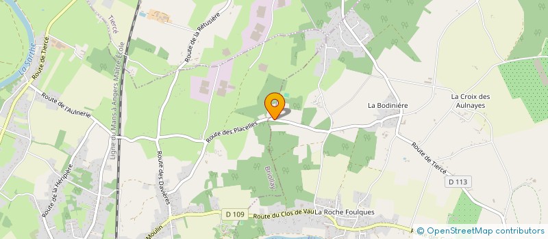 localisation de l'entreprise LE CLOS DE SOUCELLES  RIVES-DU-LOIR-EN-ANJOU