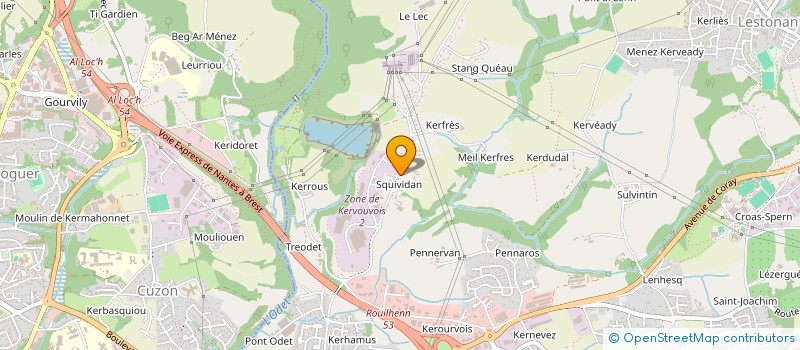 localisation de l'entreprise LE CLOS DE SQUIVIDAN  ERGUE-GABERIC