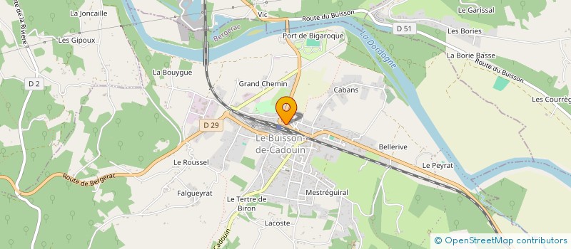 localisation de l'entreprise LE CLOS DE SUZANNE  LE BUISSON-DE-CADOUIN