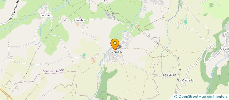 localisation de l'entreprise LE CLOS DE VOURZAC  SANSSAC-L'EGLISE