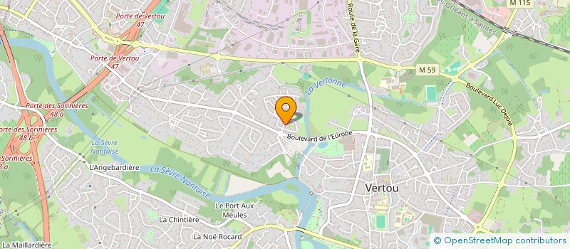 localisation de l'entreprise LE CLOS DEBRET  VERTOU