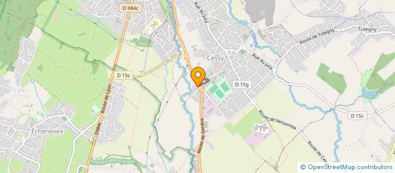 localisation de l'entreprise LE CLOS DEBUSSY  CESSY