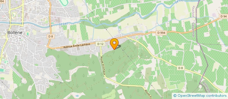 localisation de l'entreprise LE CLOS DES ABEILLES  BOLLENE