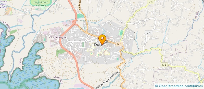 localisation de l'entreprise LE CLOS DES ALIZES à DUCOS