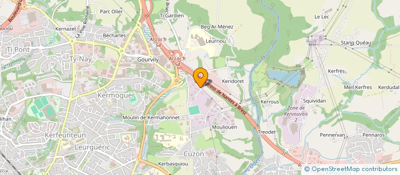 localisation de l'entreprise LE CLOS DES ARCHERS à QUIMPER