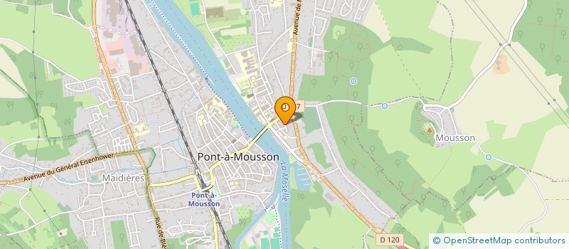 localisation de l'entreprise LE CLOS DES ARCHES  PONT-A-MOUSSON