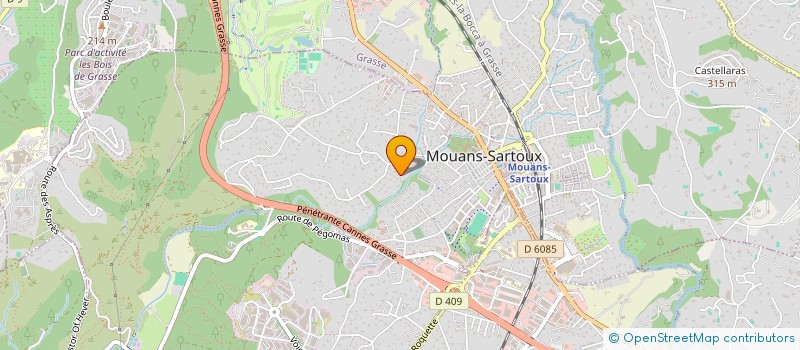 localisation de l'entreprise LE CLOS DES BREGUIERES à MOUANS-SARTOUX