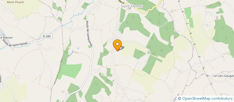 localisation de l'entreprise LE CLOS DES BRUYERES à SAINT-HYMER