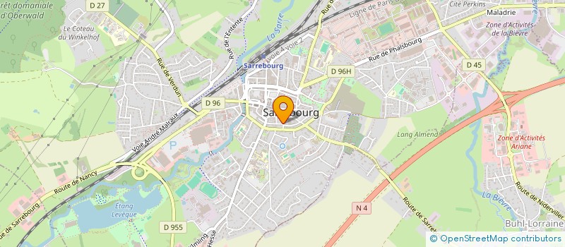 localisation de l'entreprise LE CLOS DES CAPUCINS  SARREBOURG