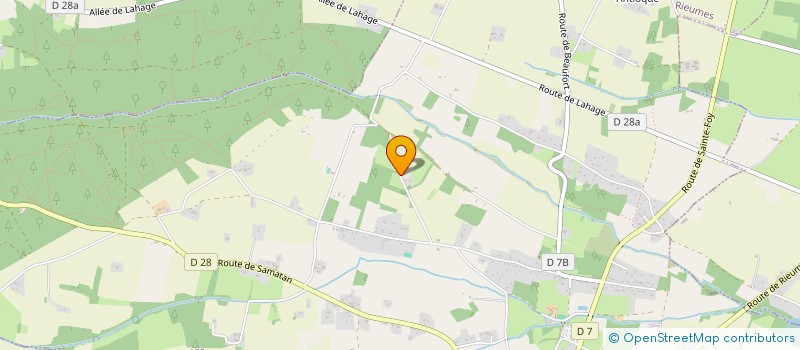 localisation de l'entreprise LE CLOS DES CASTAGNES  RIEUMES