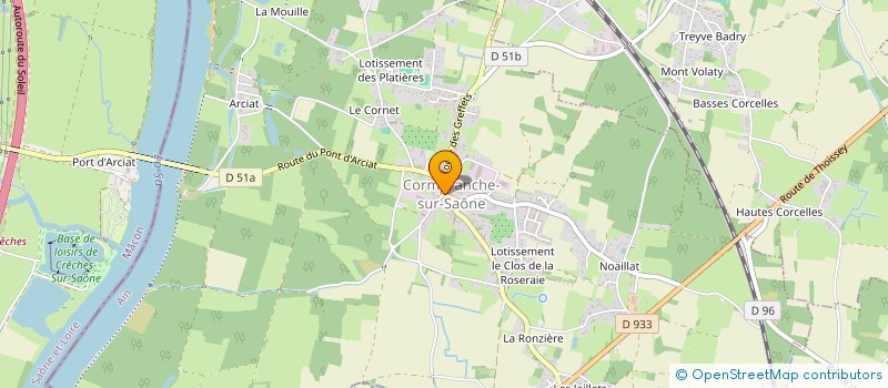 localisation de l'entreprise LE CLOS DES CERISIERS à CORMORANCHE-SUR-SAONE