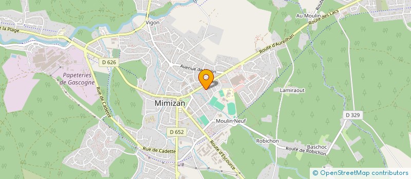 localisation de l'entreprise LE CLOS DES CHATS  MIMIZAN