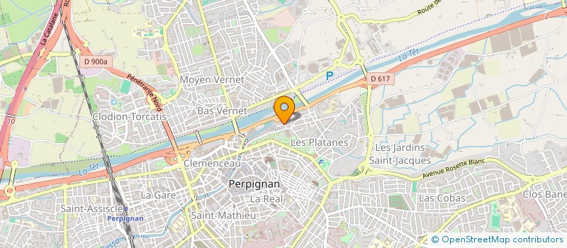 localisation de l'entreprise LE CLOS DES CHENES  PERPIGNAN