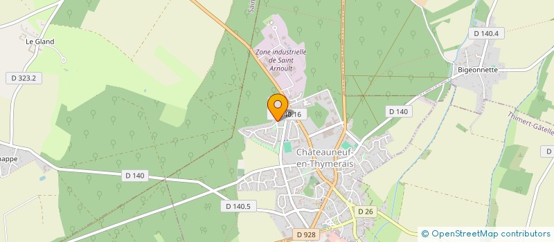 localisation de l'entreprise LE CLOS DES CHENES à CHATEAUNEUF-EN-THYMERAIS