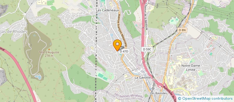 localisation de l'entreprise LE CLOS DES CIGALES à LES PENNES-MIRABEAU