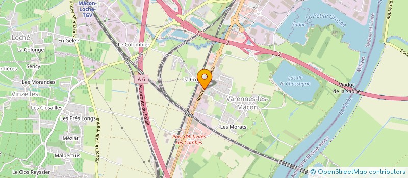 localisation de l'entreprise LE CLOS DES COMBES à VARENNES-LES-MACON