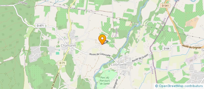 localisation de l'entreprise LE CLOS DES CYPRES  GRIGNAN