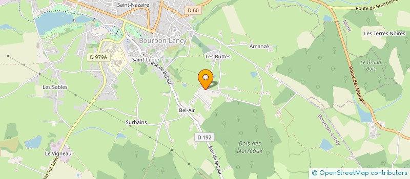 localisation de l'entreprise LE CLOS DES DAM'S  BOURBON-LANCY
