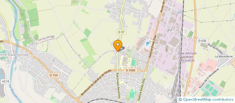 localisation de l'entreprise LE CLOS DES EPINETTES  SAINTE-VERGE