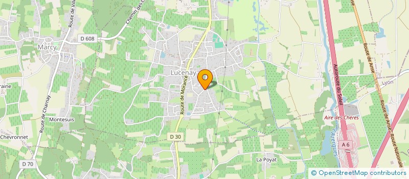 localisation de l'entreprise LE CLOS DES FEES  LUCENAY