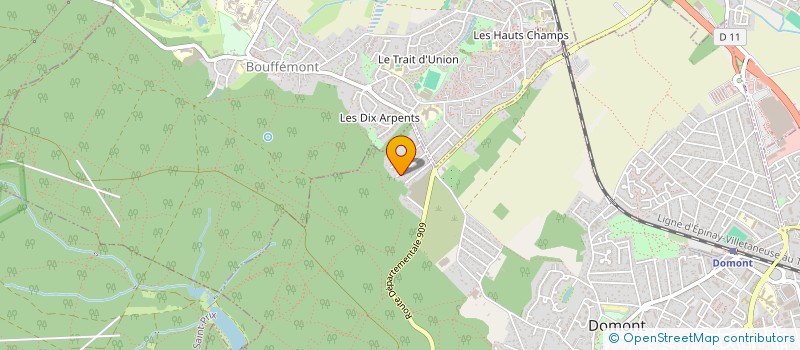 localisation de l'entreprise LE CLOS DES FERS  DOMONT