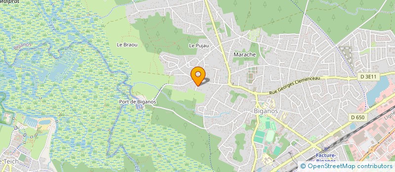 localisation de l'entreprise LE CLOS DES FLORALIES  BIGANOS