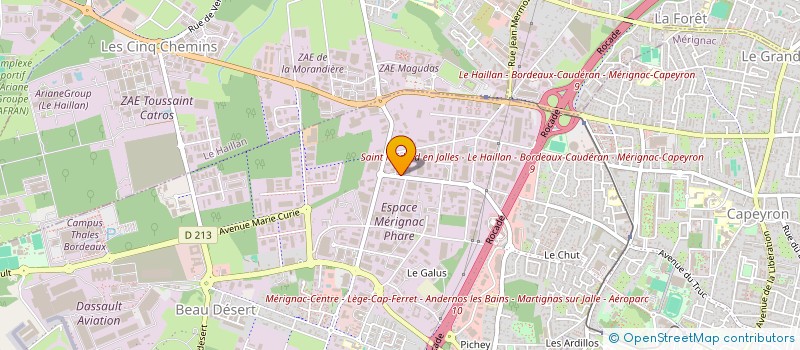 localisation de l'entreprise LE CLOS DES GARANCES  MERIGNAC