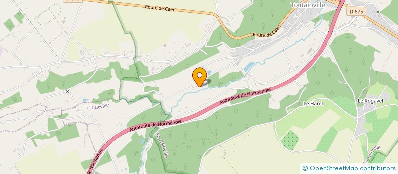 localisation de l'entreprise LE CLOS DES HORTENSIAS  TOUTAINVILLE