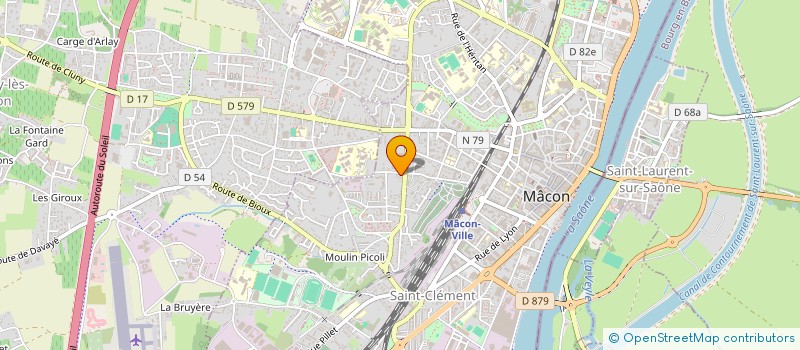 localisation de l'entreprise LE CLOS DES IRIS à MACON
